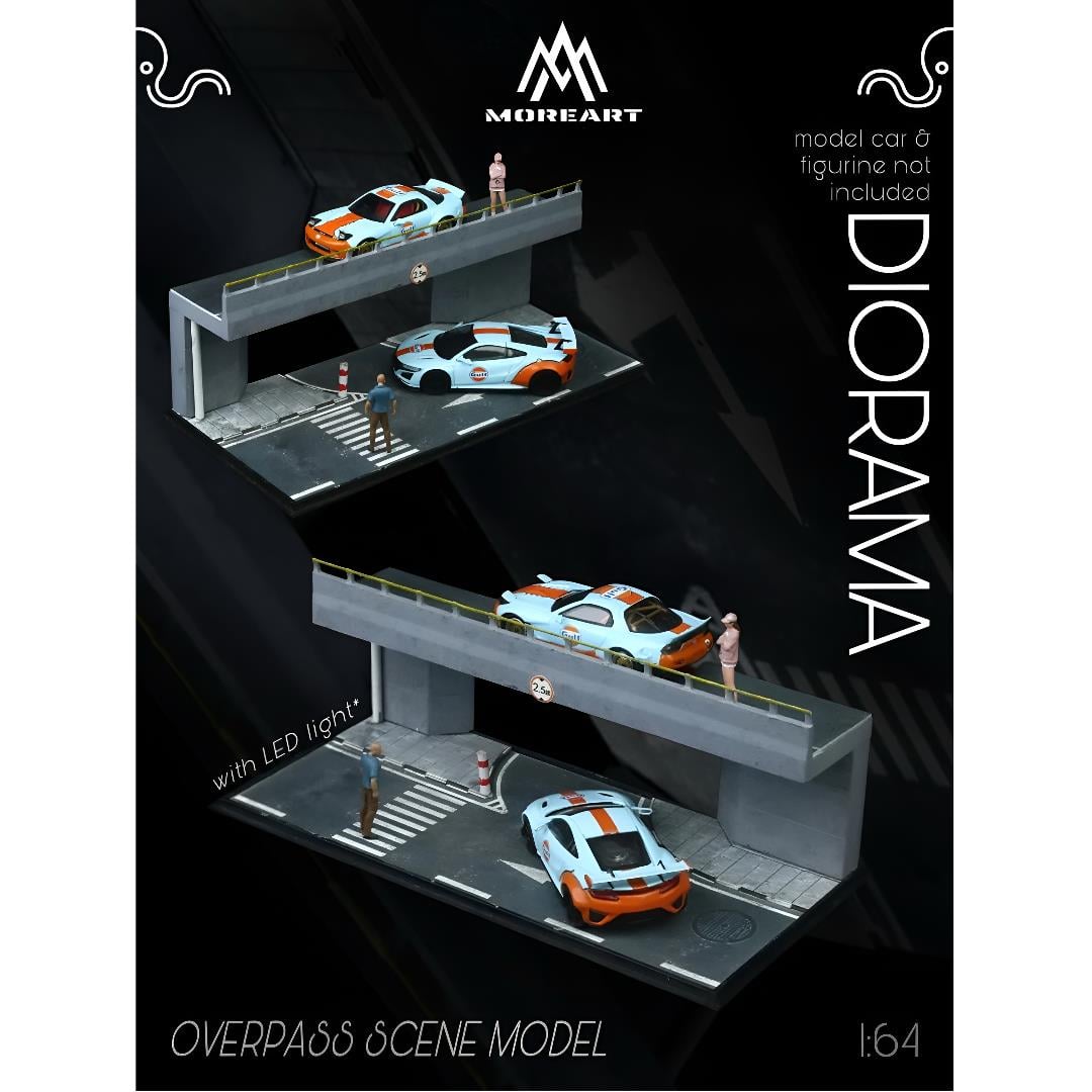  MoreArt OVERPASS SCENE MODEL Diorama Scene 1:64 MO901302