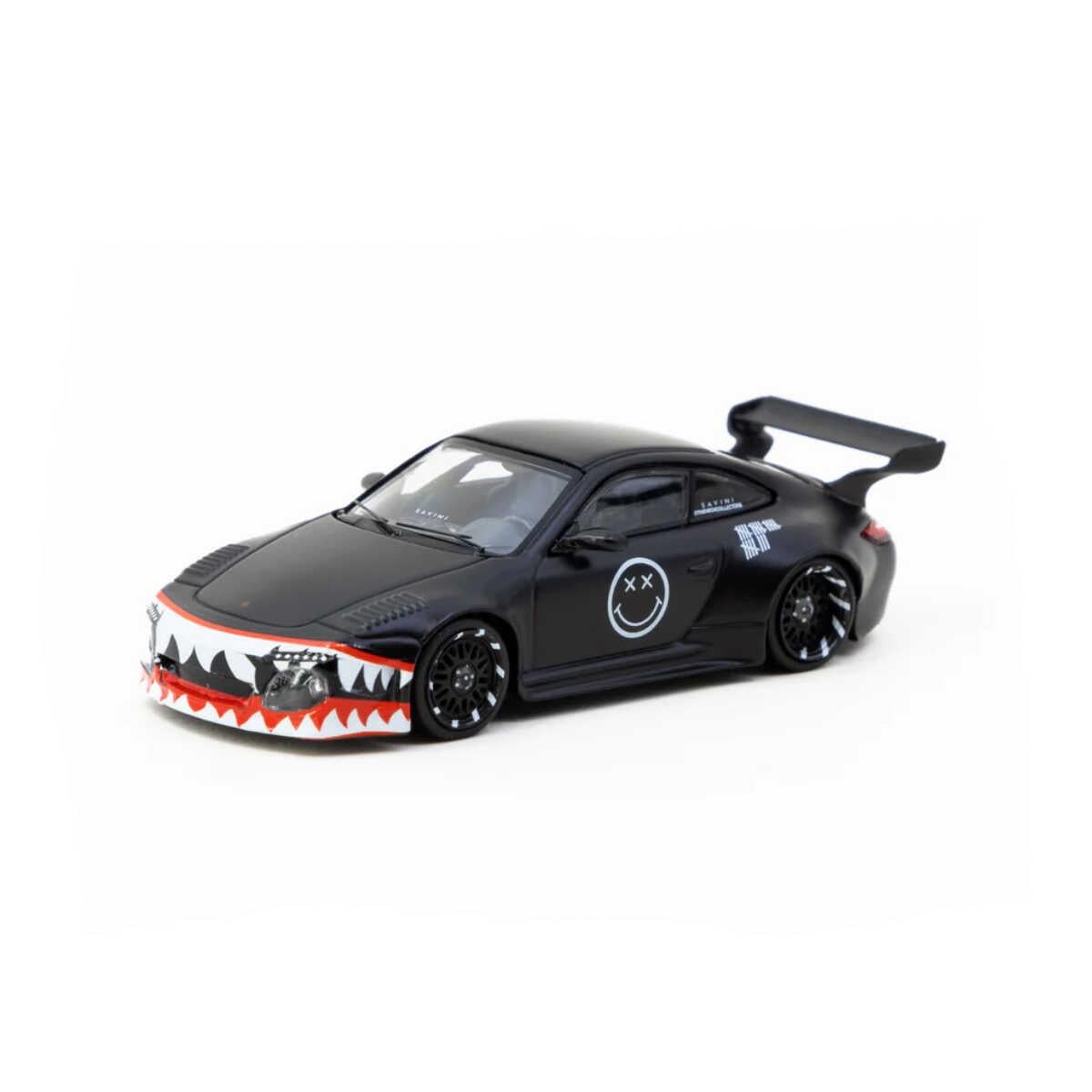 1/64 Old & New 997 Matte Black Diecast Scale Model Car