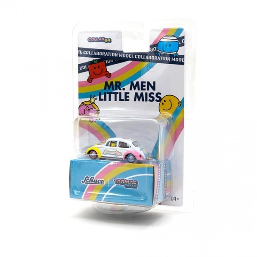 1/64 Volkswagen Beetle Mr. Men & Little Miss Diecast Scale Model Car