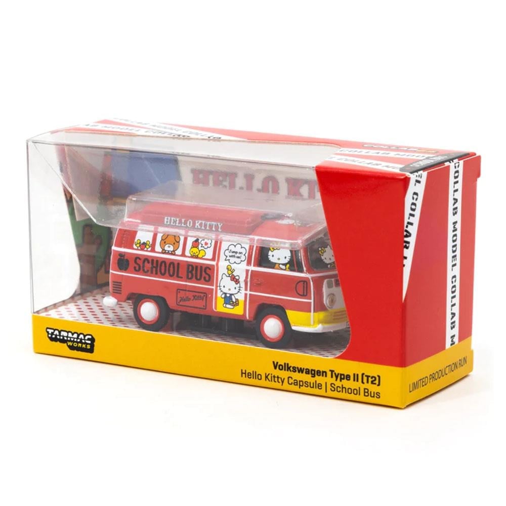 1/64 Volkswagen VW Type II T2 Bus Hello Kitty Diecast Scale Model Car