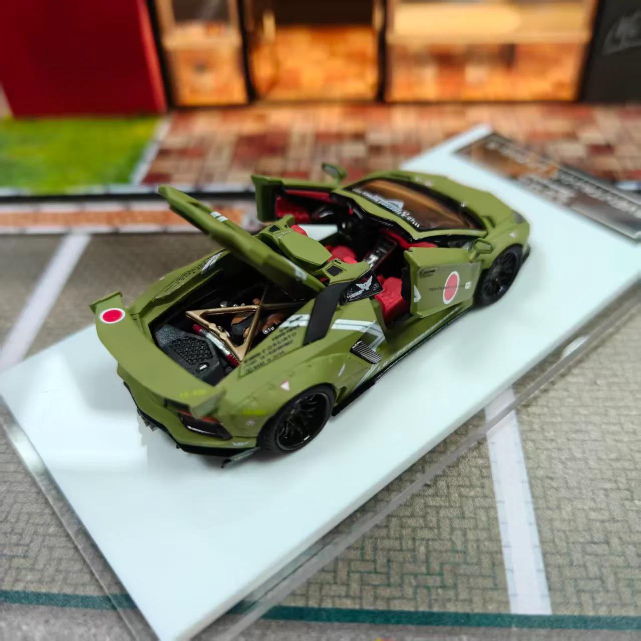 Autophile 1:64 Lamborghini LP700-4 Roadster LBWK Wide-Body Modified Military Green