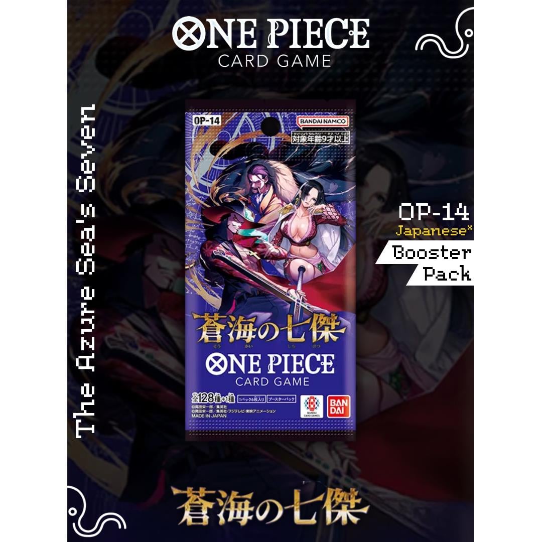 BANDAI One Piece TCG Booster Pack The Azure Sea's Seven OP-14 Japanese