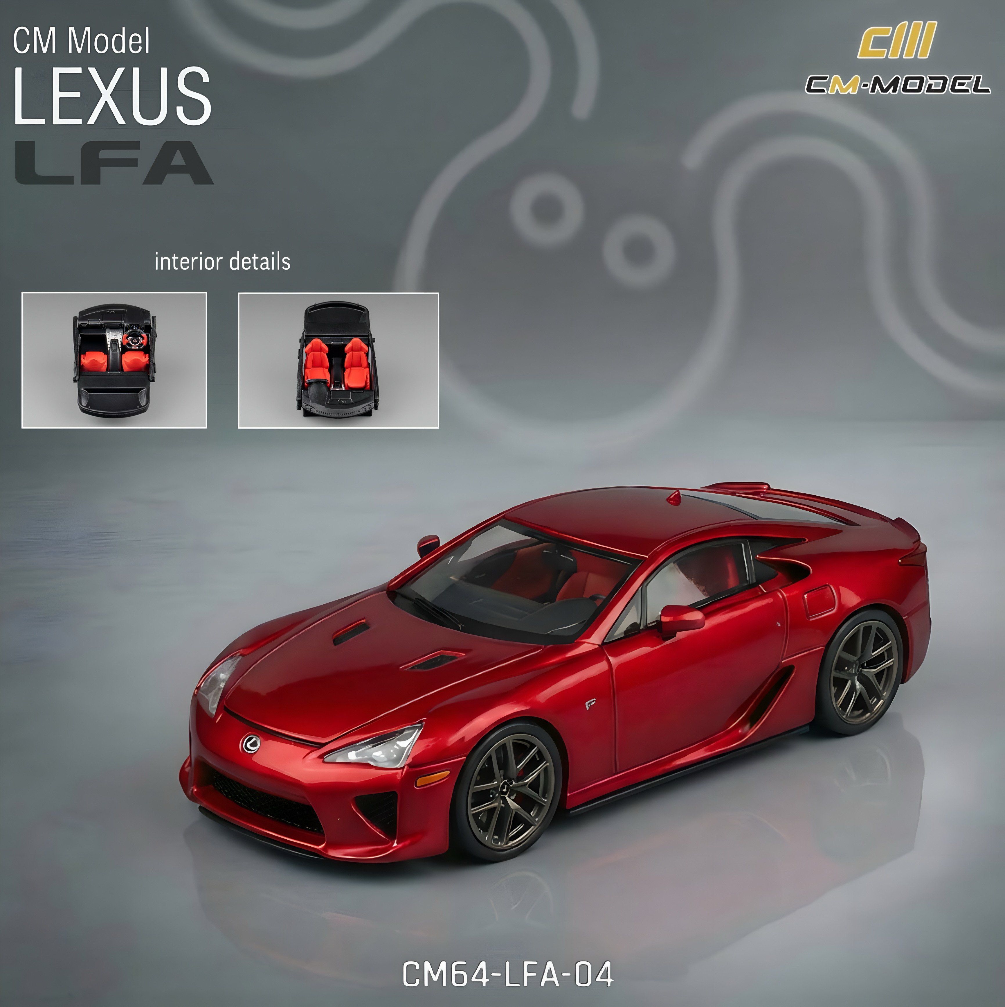 CM Model 1:64 Toyota Lexus LFA Red