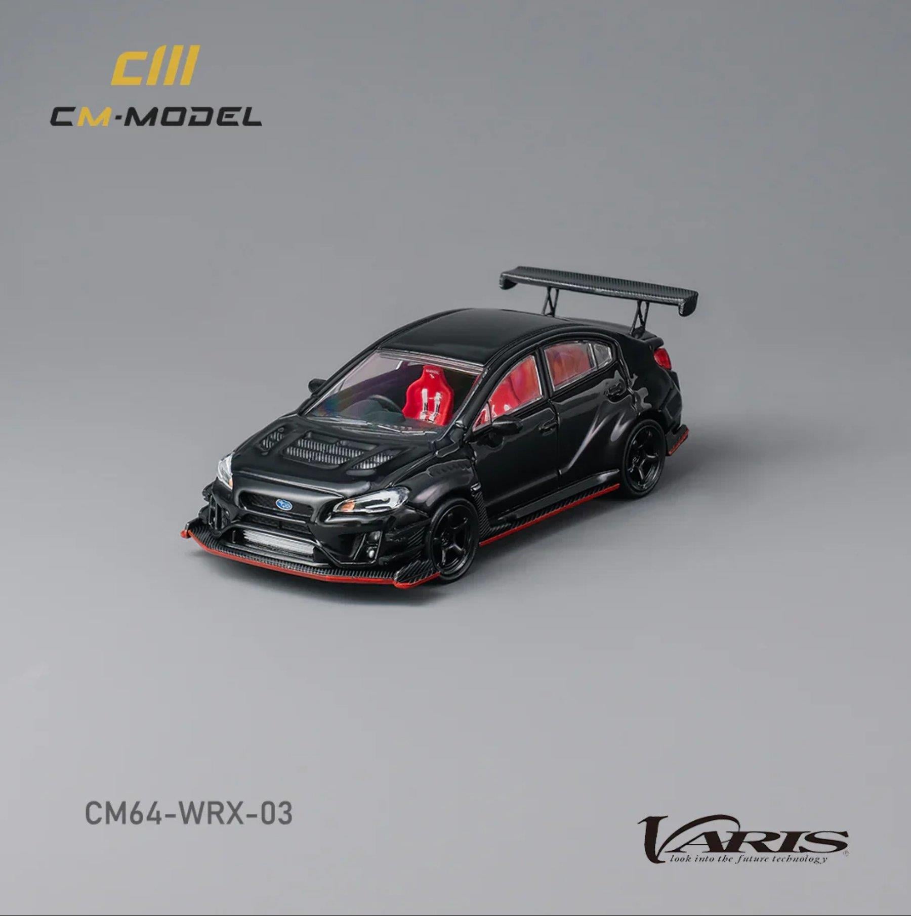 CM Model Subaru VAB WRX Sti S4 Wide Body Kit Black Dodiq S03
