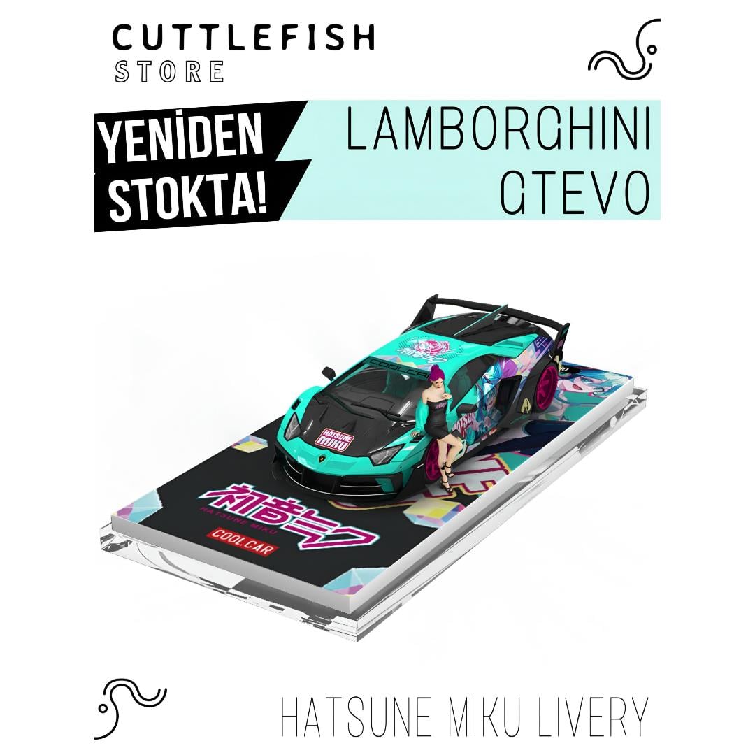 Cool Car 1:64 Lamborghini GTEVO Hatsune Miku Livery (figurine ver.)