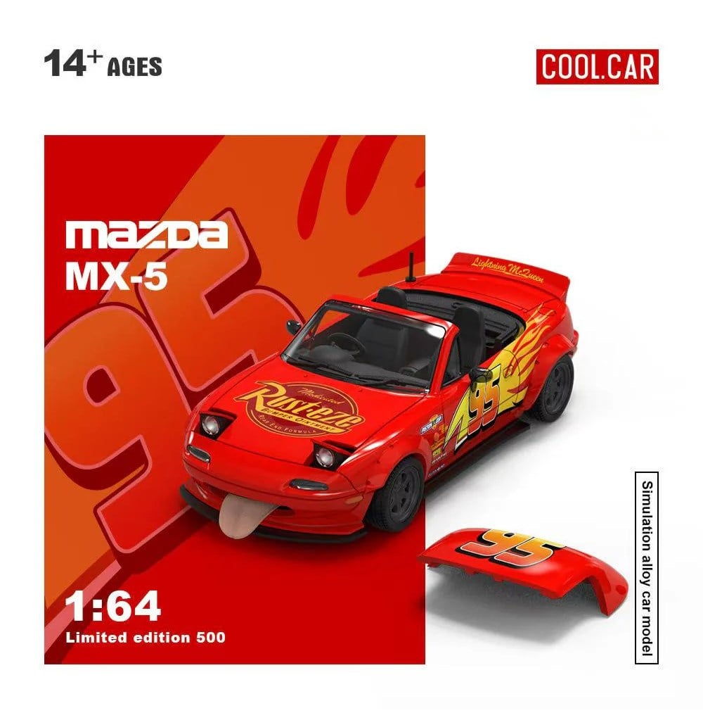 Cool Car 1:64 Mazda MX5 Lightning McQueen Livery