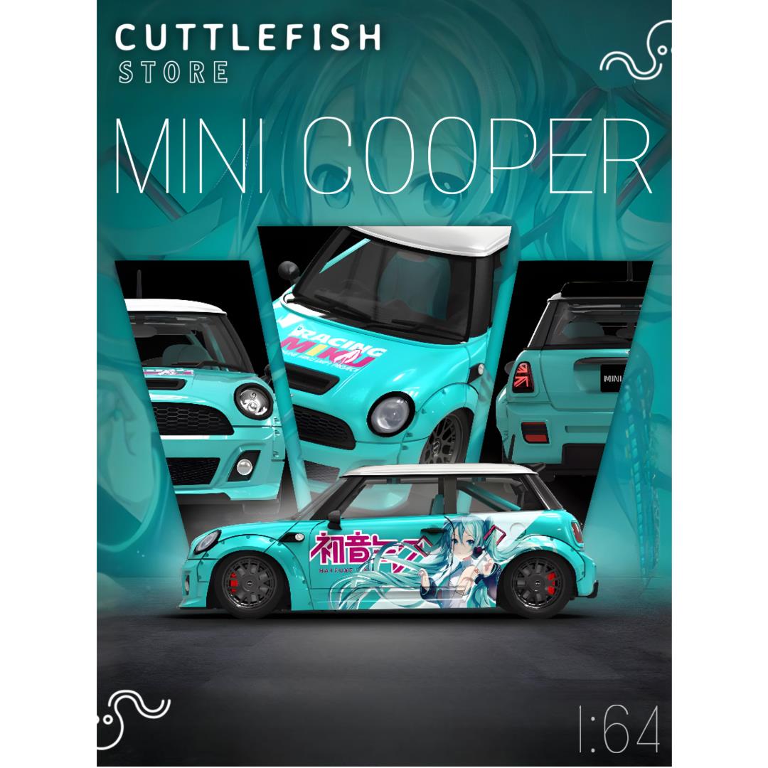 Cool Car 1:64 Mini Cooper Hatsune Miku livery