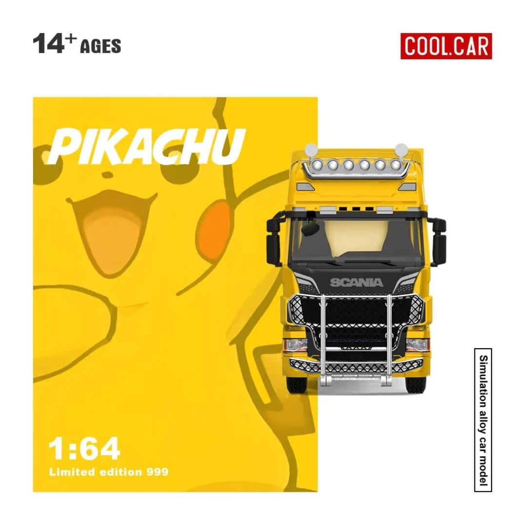 COOL CAR Scania コンテナトラック ピカチュウカラー 1/64 cool-car-164-scania-container-