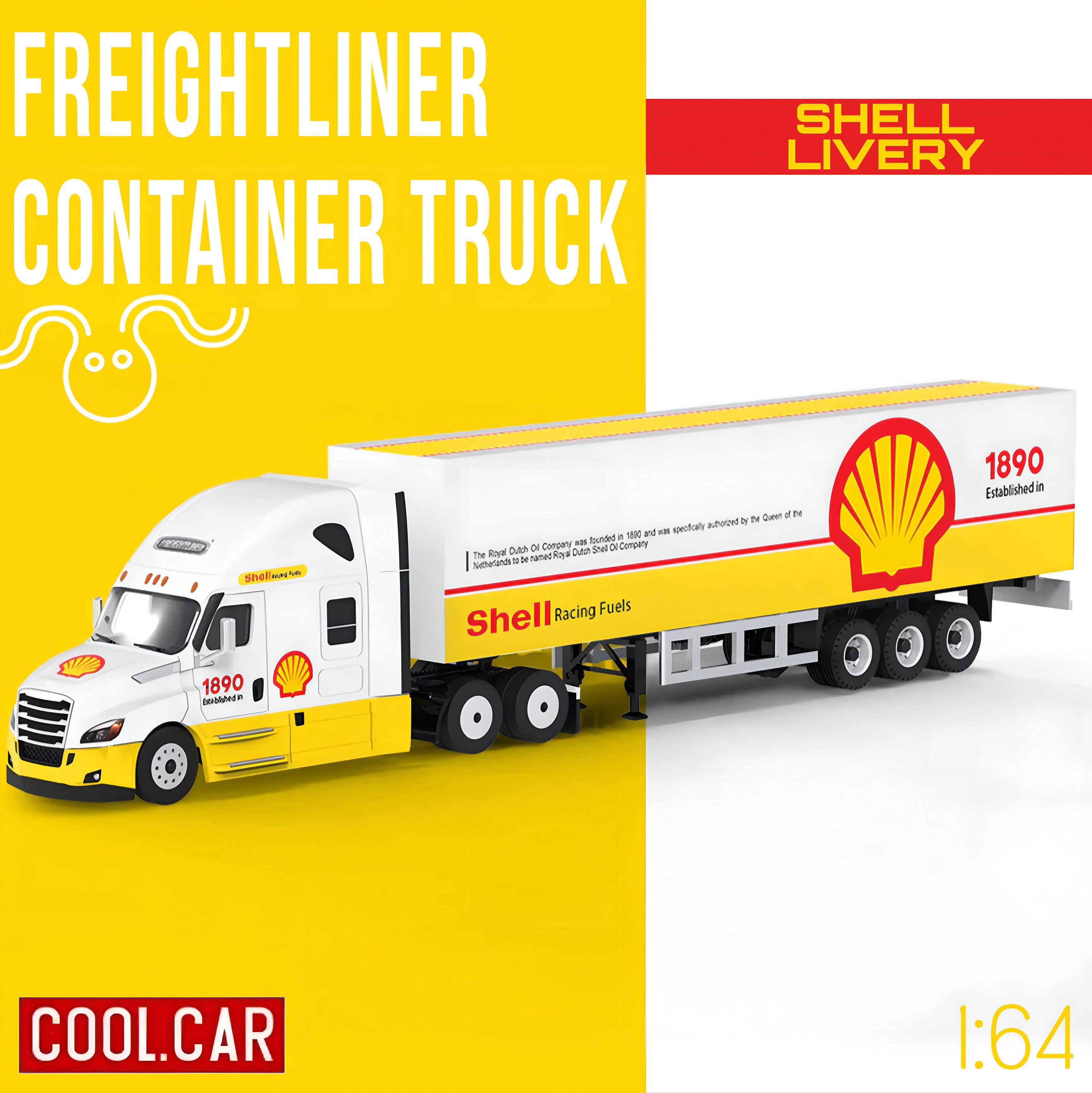 Cool Car 1:64 Shell Livery Freightliner Container Truck