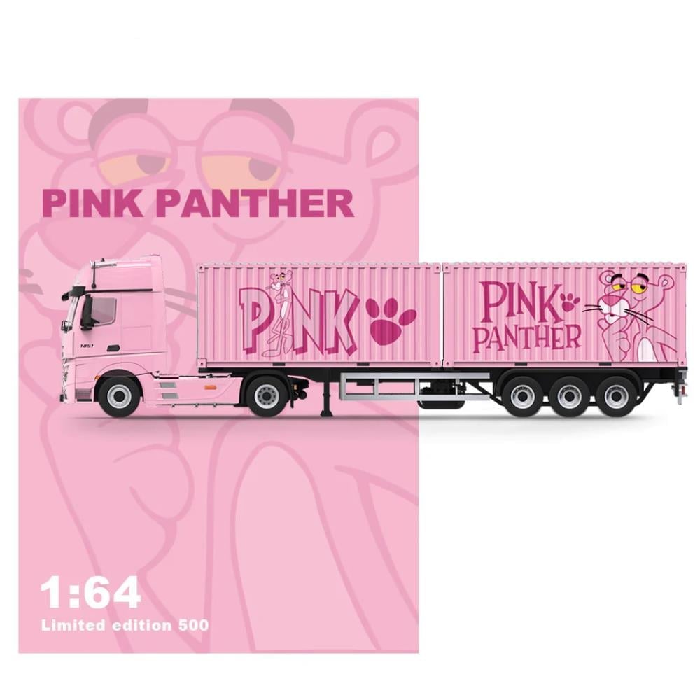 Cool Car CC 1/64 Mercedes-Benz Actros Container Truck Pink Panther Livery