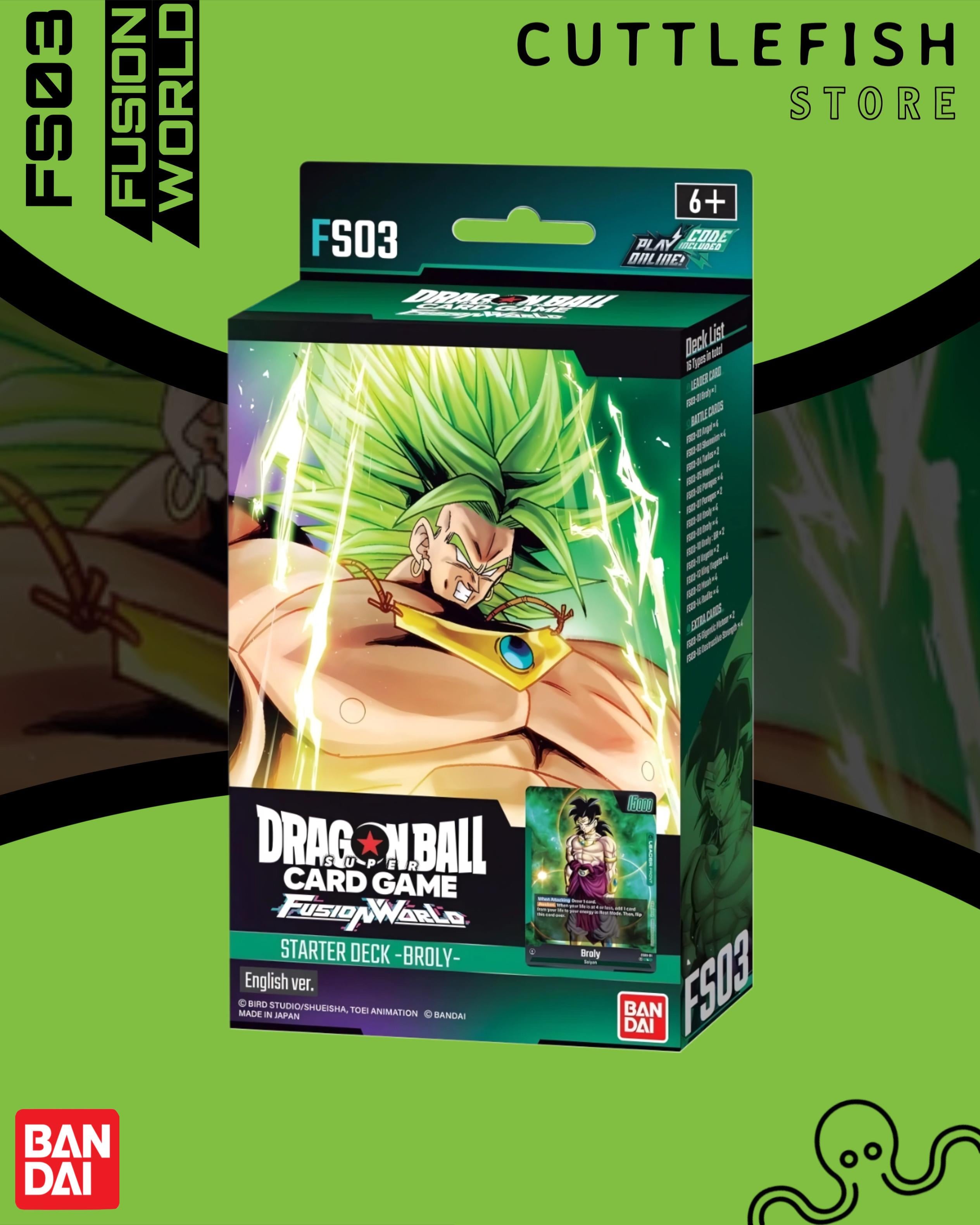 DBSCG Dragon Ball Fusion World Starter Deck FS-03 Eng