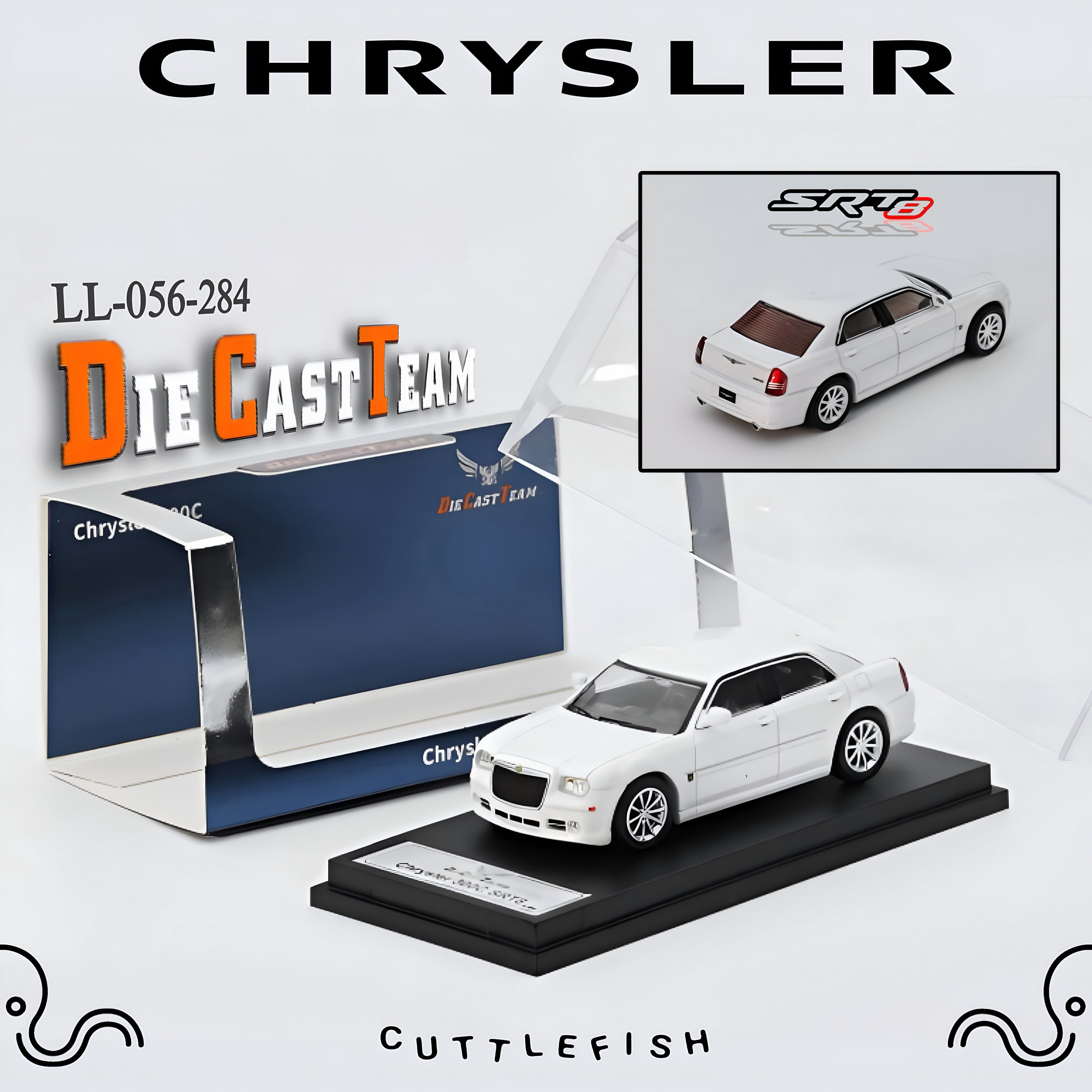 DCT 1/64 Chrysler 300C SRT8 White(LHD) LL-056-284 