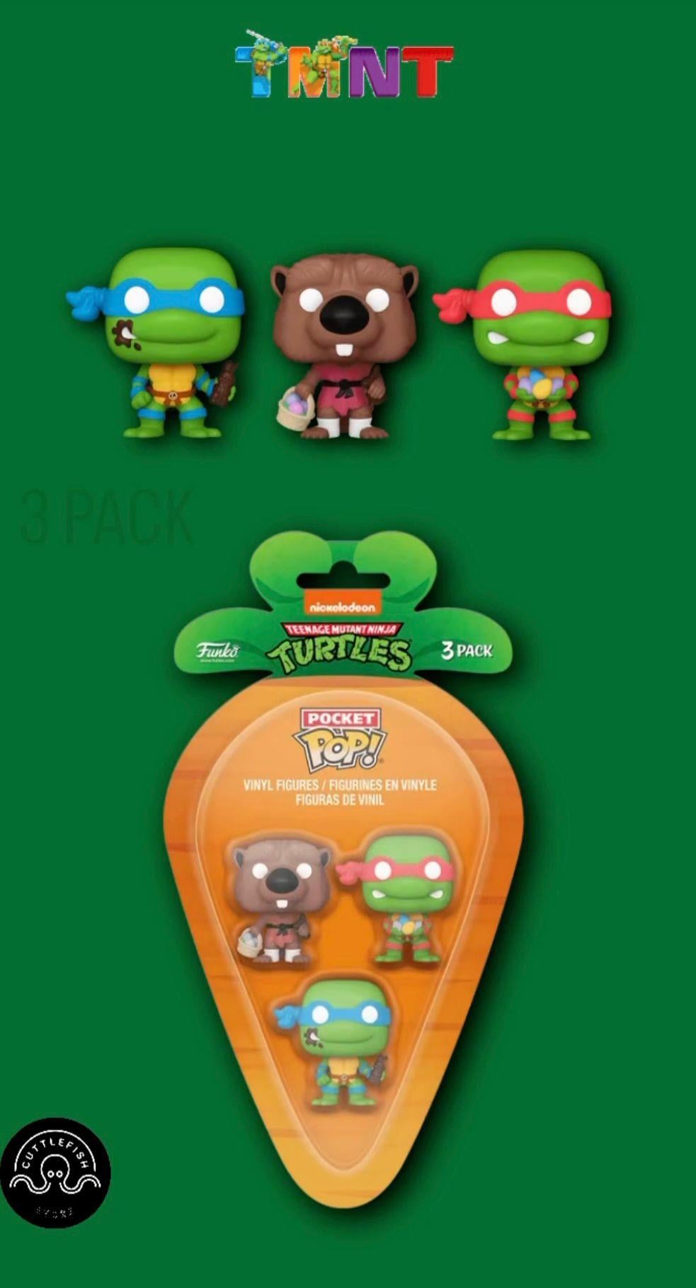 Funko POCKET POP! Teenage Mutant Ninja Turtles// Leonardo, Raphael, Splinter