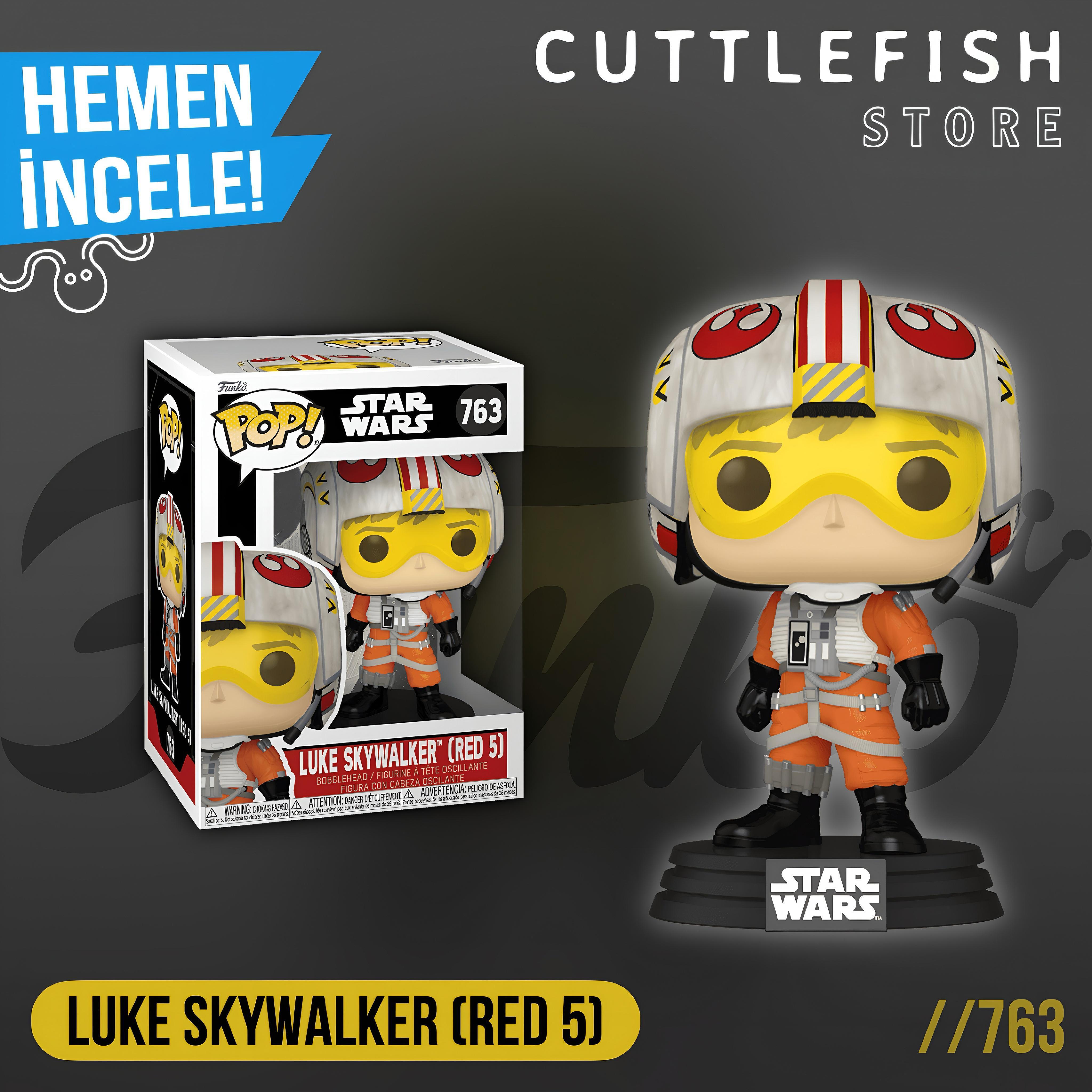 Funko Pop Disney Star Wars - Luke Skywalker Red 5 No:763 Bobble-Head