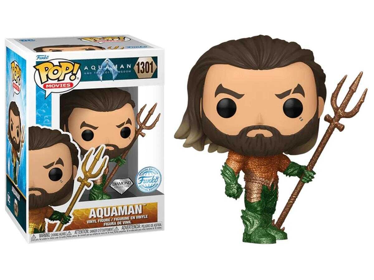 Funko POP! MARVEL// Aquaman No: 1301 -Diamond Collection Special Edition-