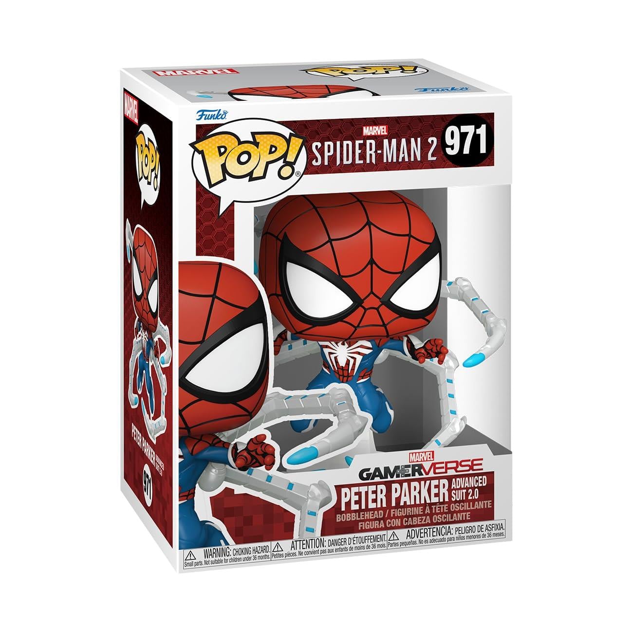 Funko Pop Marvel Gamervese Spider-Man 2- Peter Parker advanced Suit 2.0 No:971