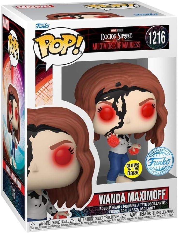 Funko POP! MARVEL// Wanda Maximoff (Glows In The Dark) Special Edition No: 1216
