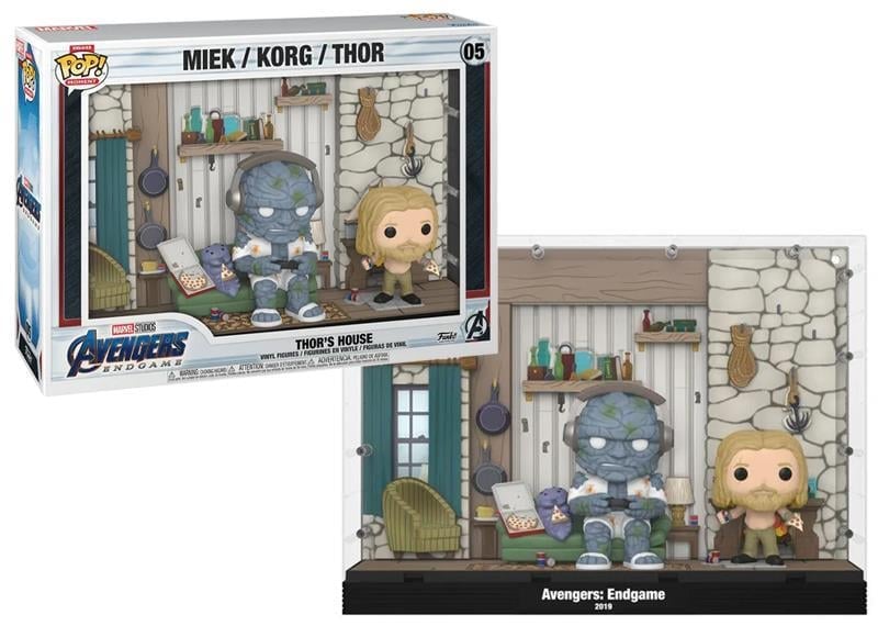 Funko Pop Moment Deluxe Marvel Avengers Endgame - Thor's House Miek / Korg / Thor No:05