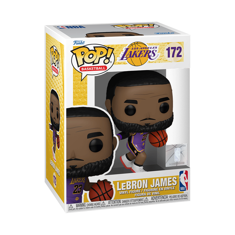 Funko POP! NBA// LeBron James Pointing No: 172 (Purple Jersey)
