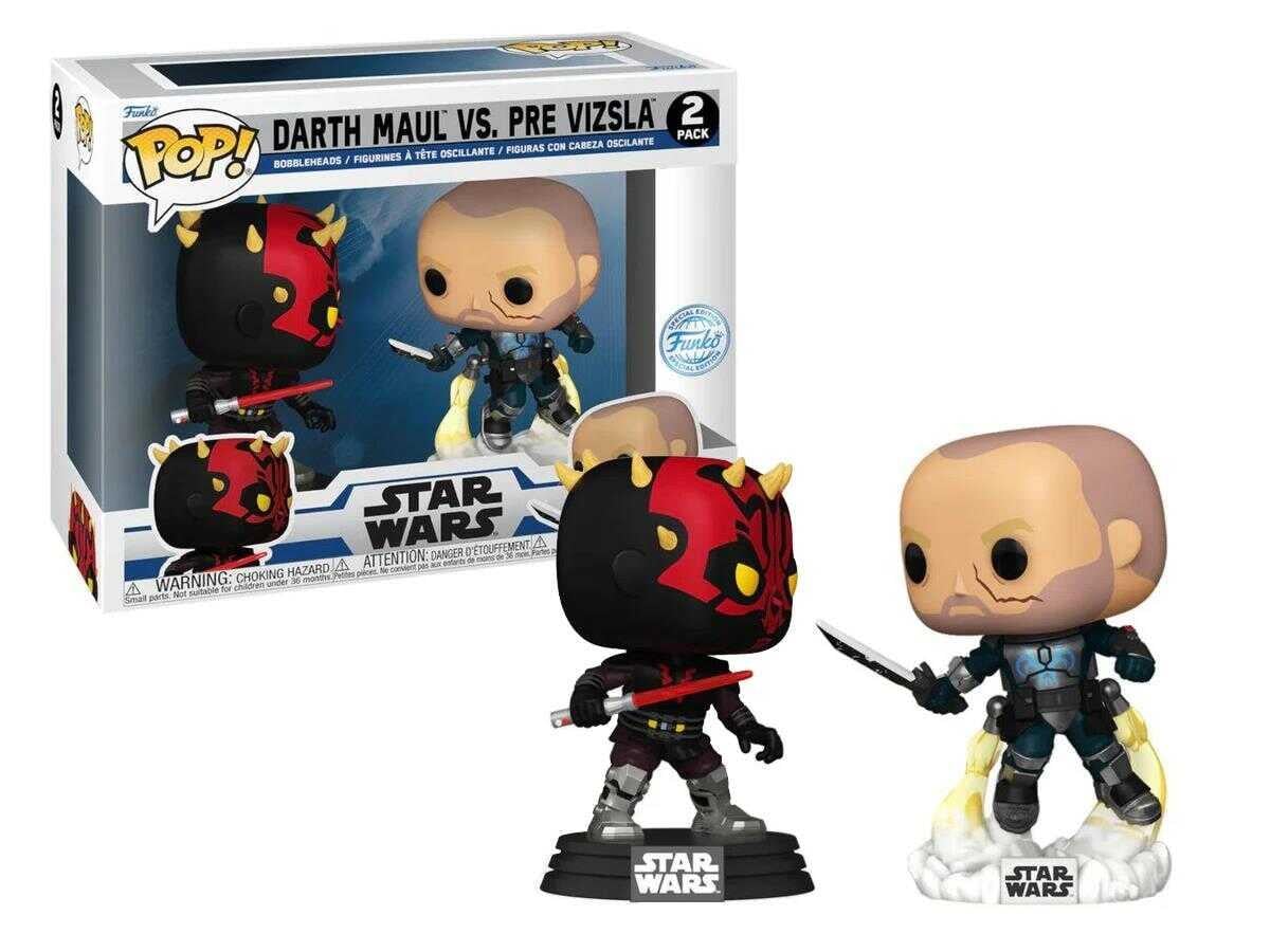 Funko POP! STAR WARS// Darth Maul vs. Pre Vizsla 2-Pack (Special Edition)