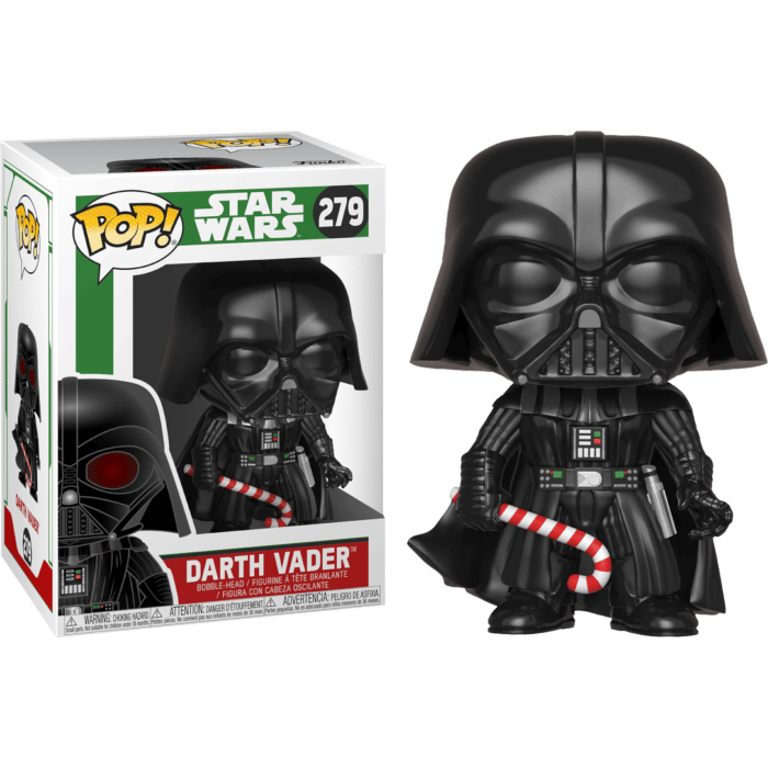 Funko POP! STAR WARS// Darth Vader (Bobble-head) -Christmas Holiday Pop No: 279