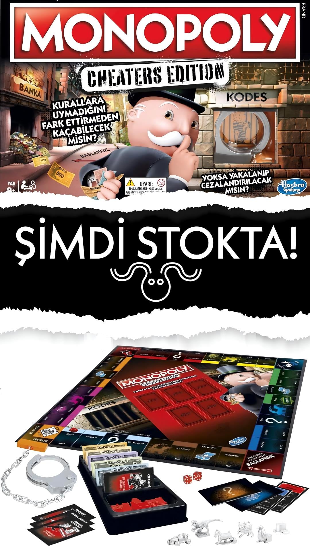 Hasbro Gaming Monopoly Cheaters Edition Kutu Oyunu