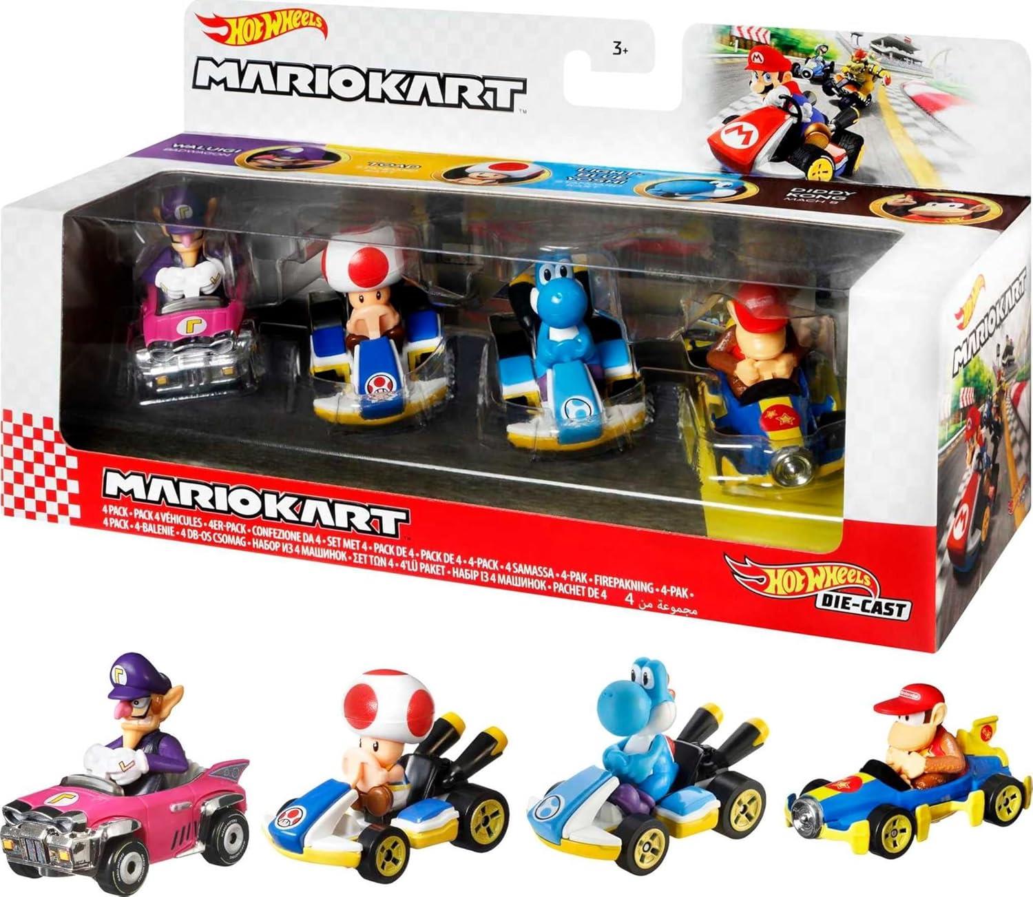 Hot Wheels Mario Kart Aracı 4'lü Paket