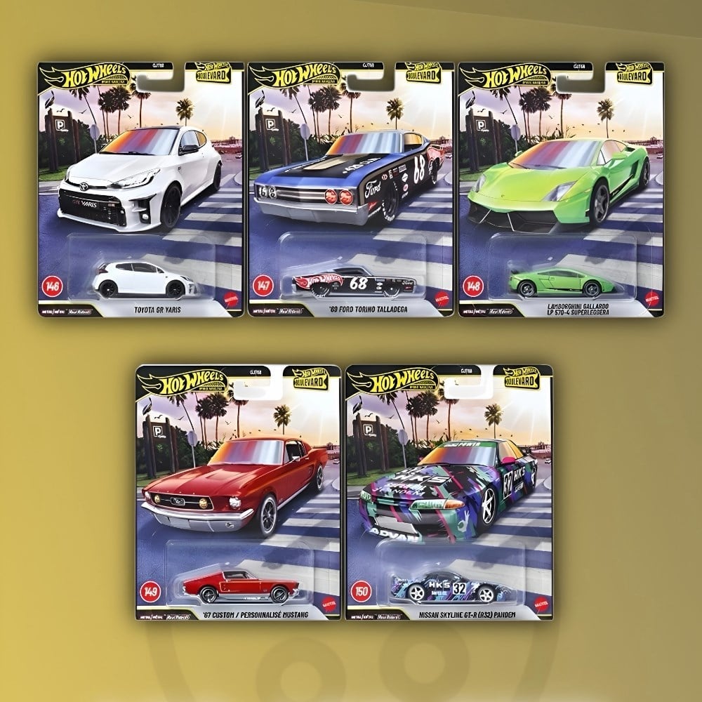 Hot Wheels Premium - Boulevard 146-150 Set - GJT68
