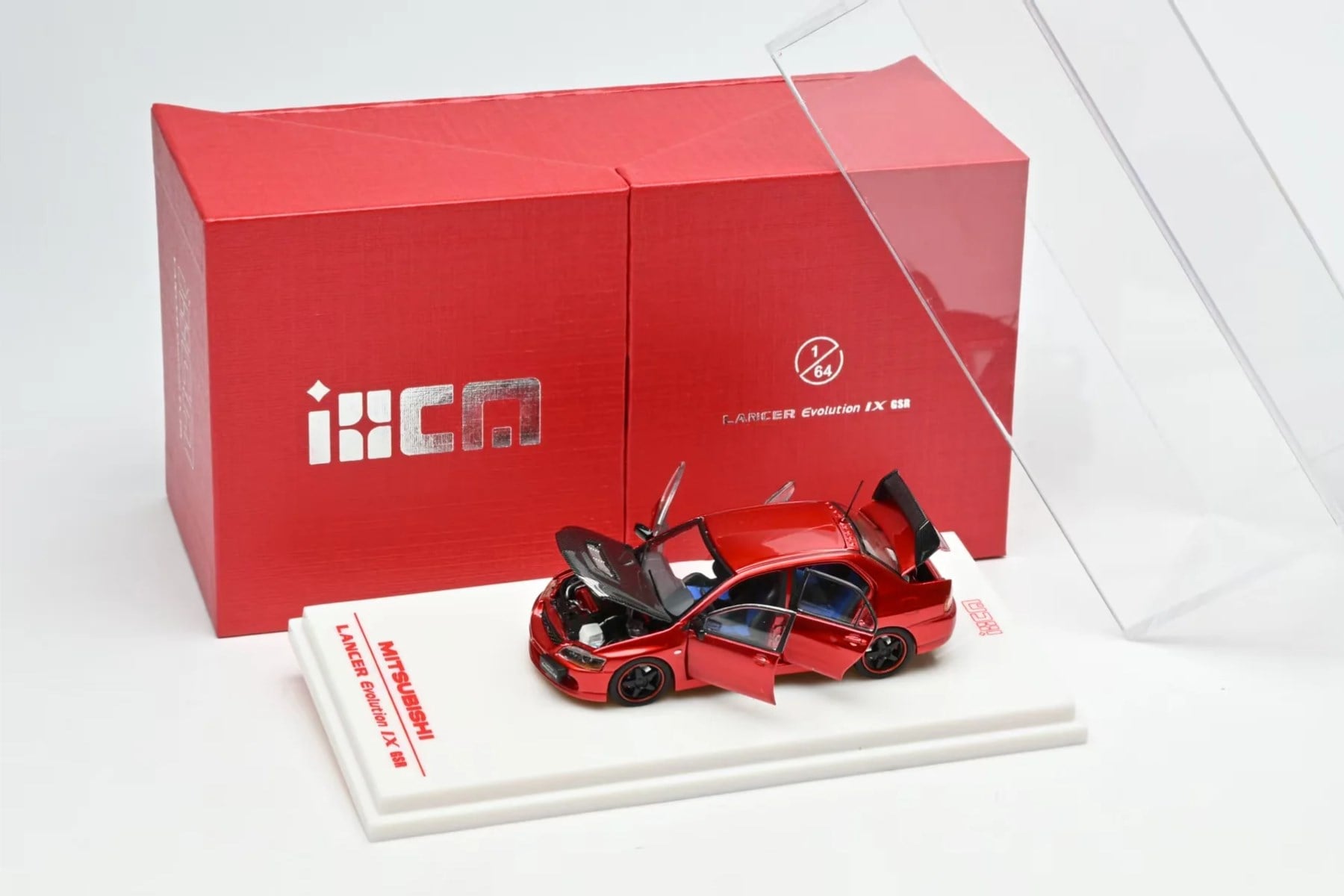 IHCM 1:64 MITSUBISHI LANCER EVIUTION IX GSR Red