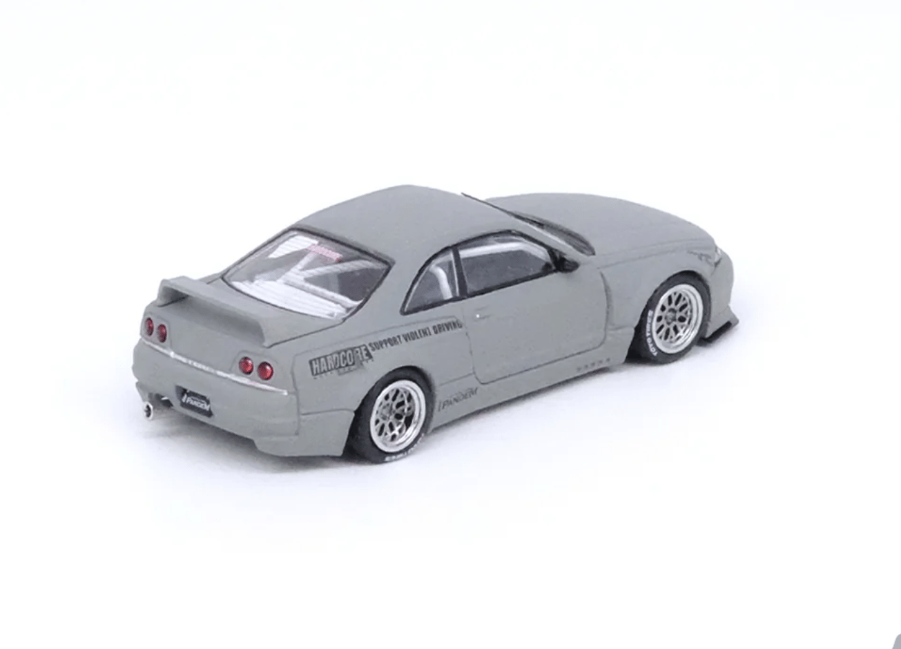 Inno Nissan Skyline GT-R R33 PANDEM Rocket Bunny Cement Grey Matte