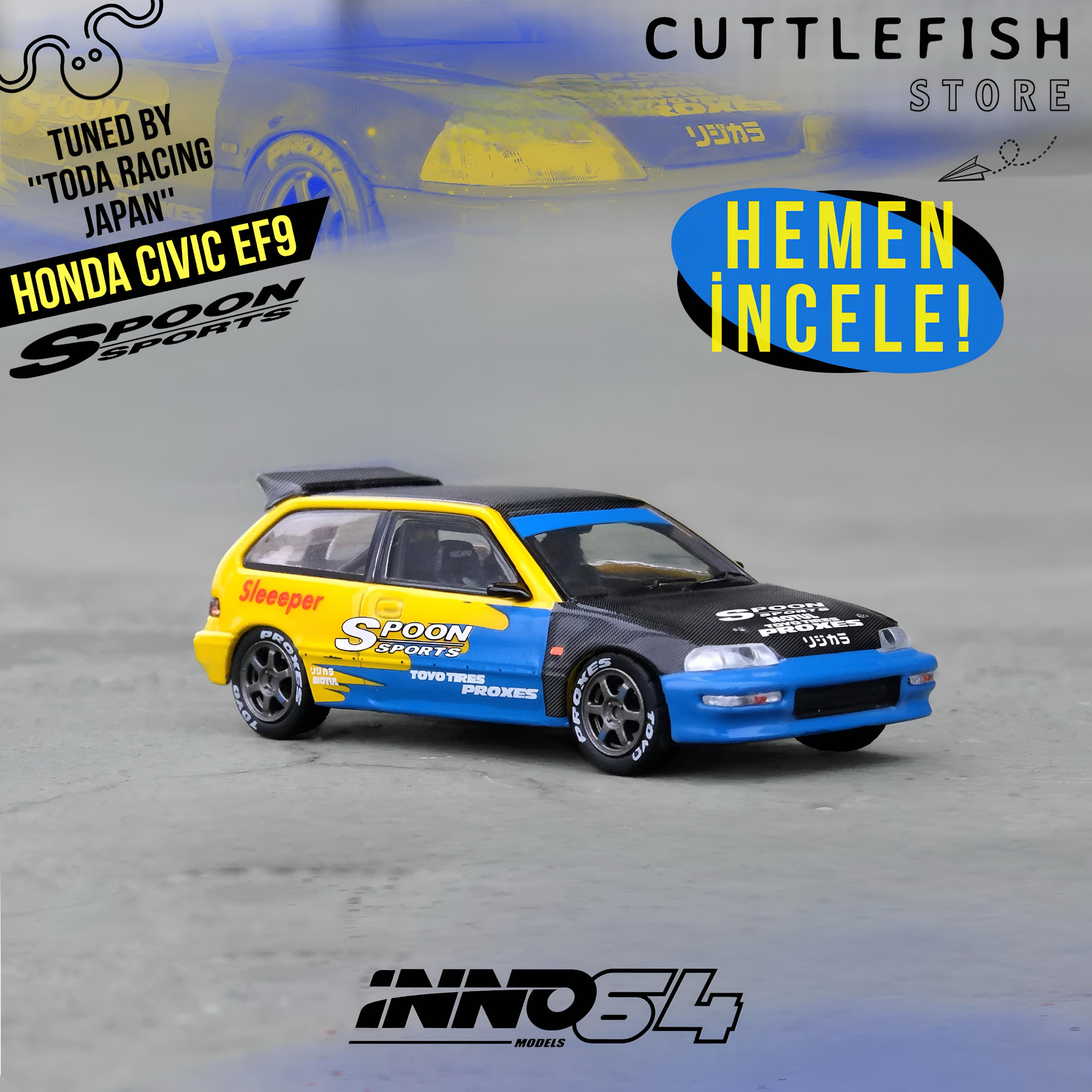 İNNO64 Honda Civic EF9 Spoon Livery Tuned By Toda Racing Japan