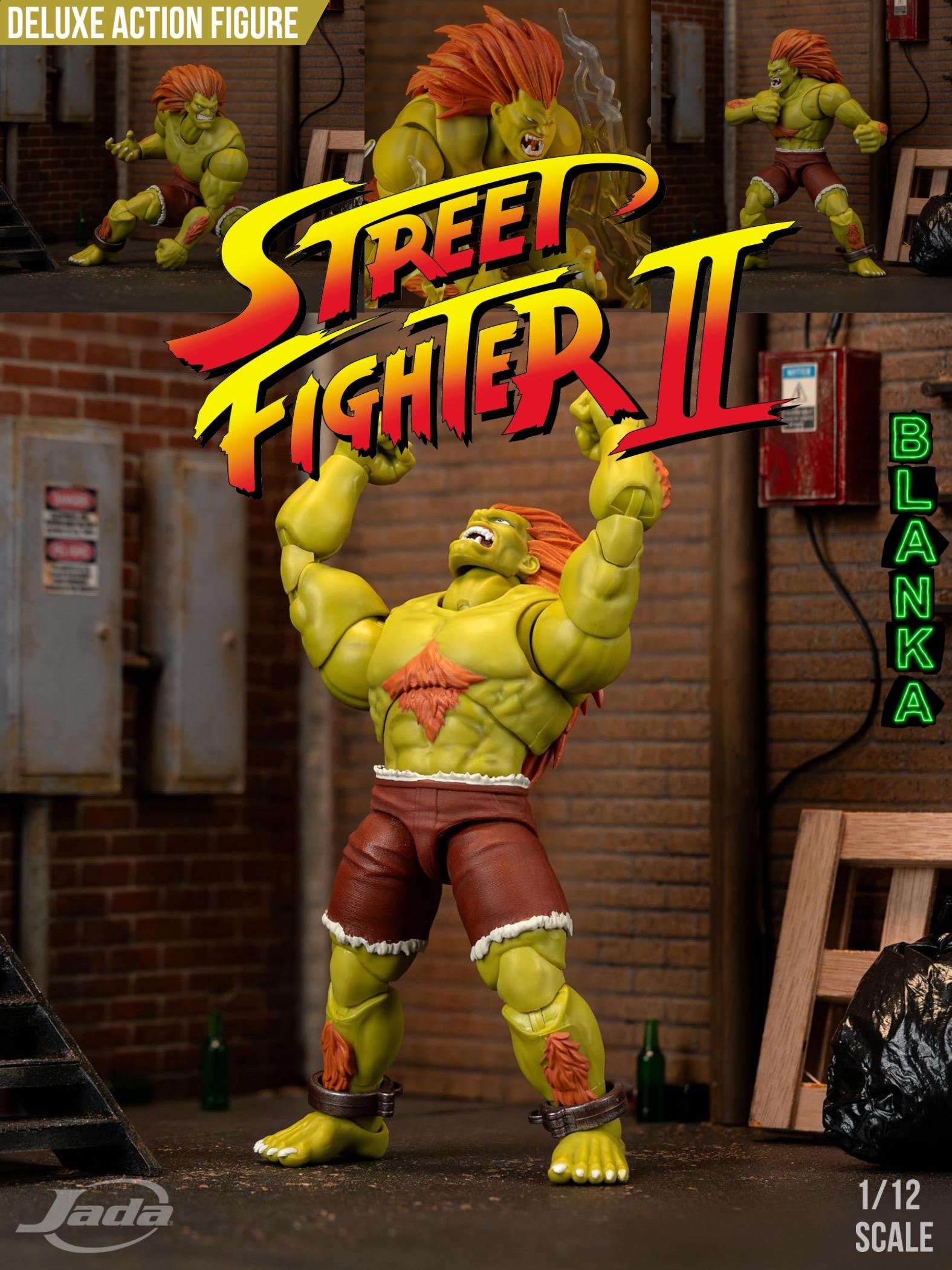 Jada Street Fighter II Blanka Deluxe Action Figure - 1:12 Scale