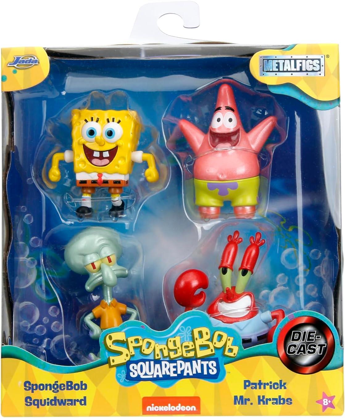 JADA Toys- Sponge Bob Squarepants 4'lü Metal Diecast Figür Seti
