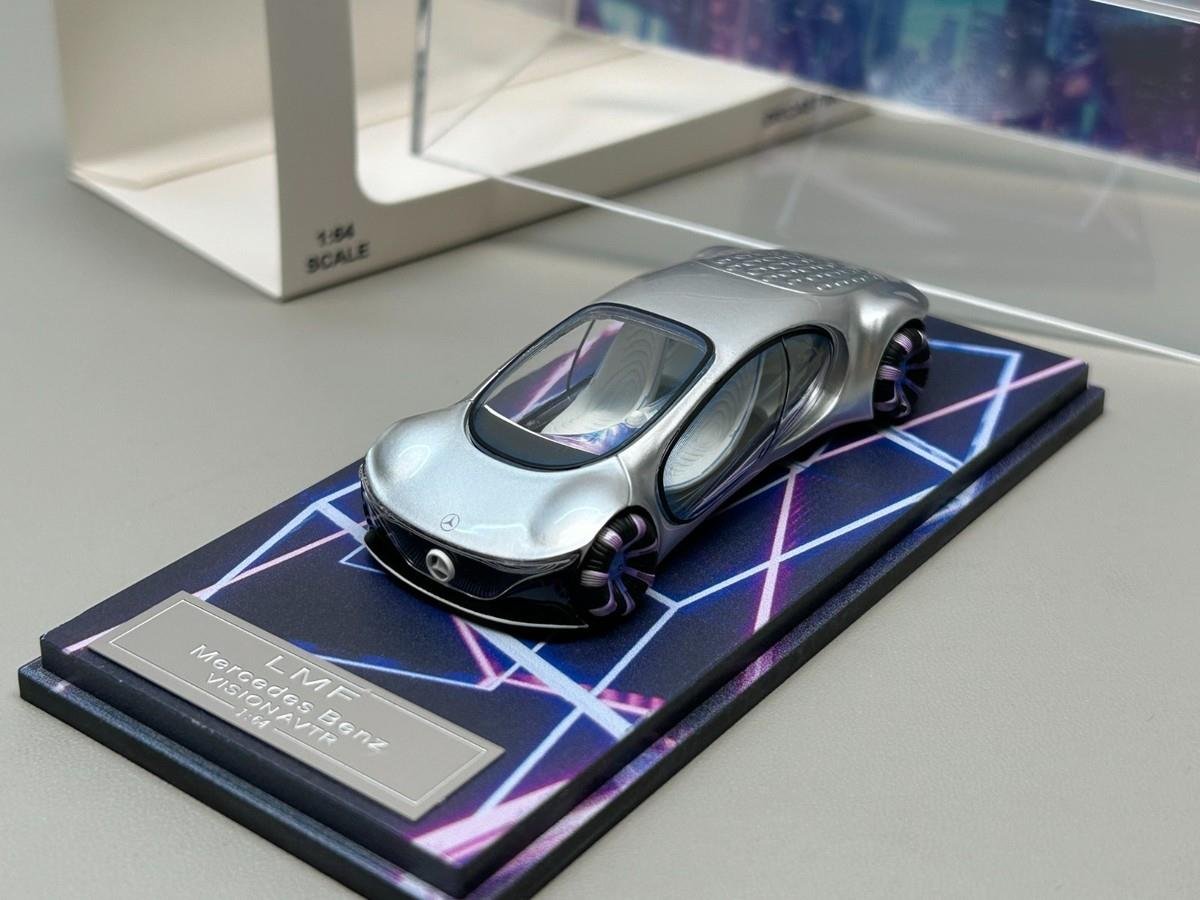 LMF 1/64 Mercedes Benz Vision AVTR 2020 High Res Diecast Car Grey