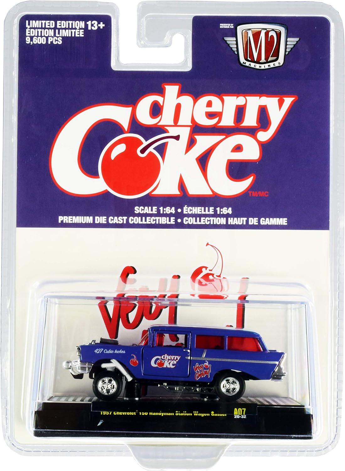 M2 Machines: Coca-Cola Release A07 - 1957 Chevrolet 150 Handyman Station Wagon Gasser