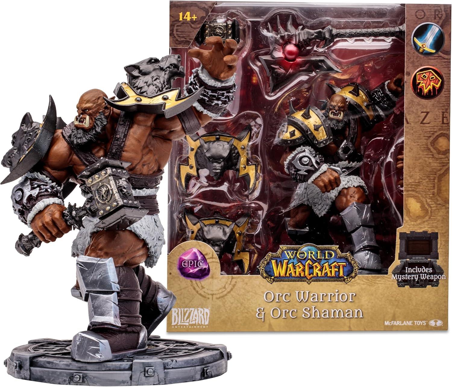 McFarlane Toys - World of Warcraft Orc: Warrior/Shaman (Epic) 1:12 Scale Posed Figure