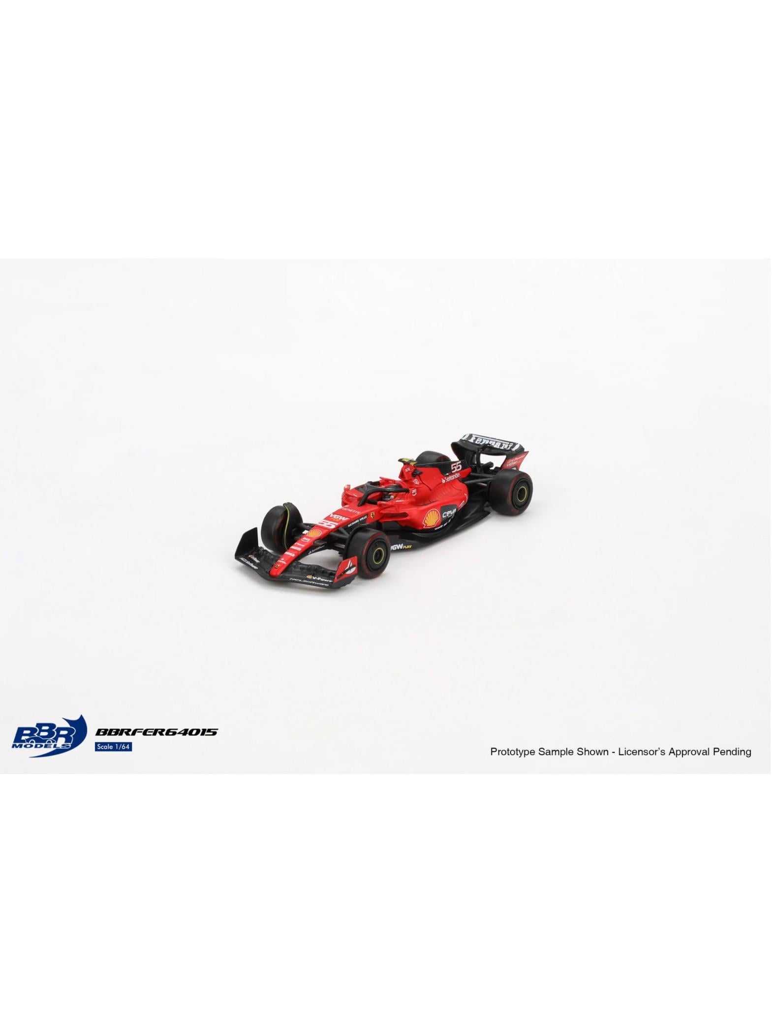 Mini GT 1/64 BBR: 1/64 Ferrari SF-23 Bahrain GP 2023 C. Sainz BBRFER64015