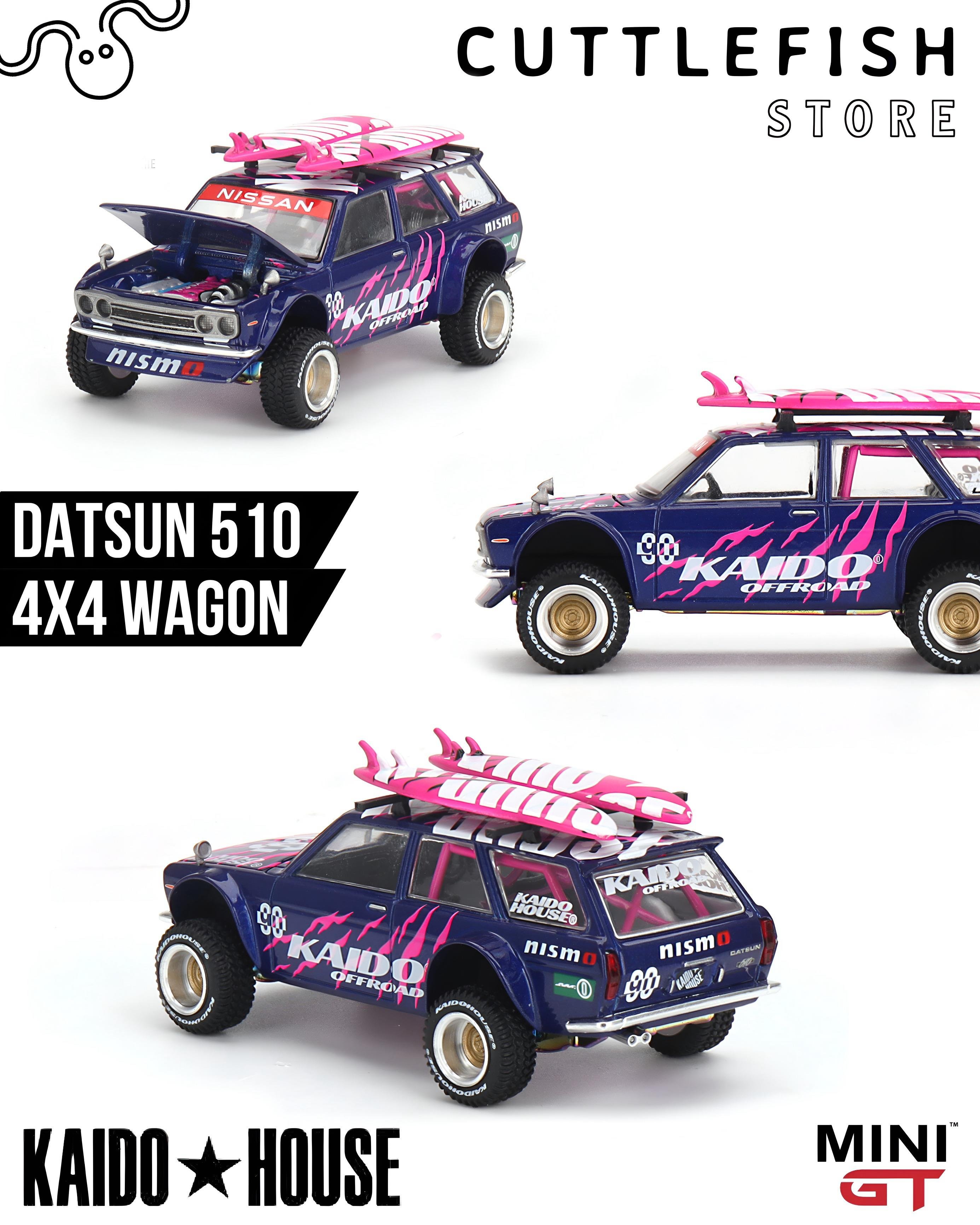 Mini GT 1/64 Datsun 510 4x4 Wagon Kaido Offroad V2 KHMG149