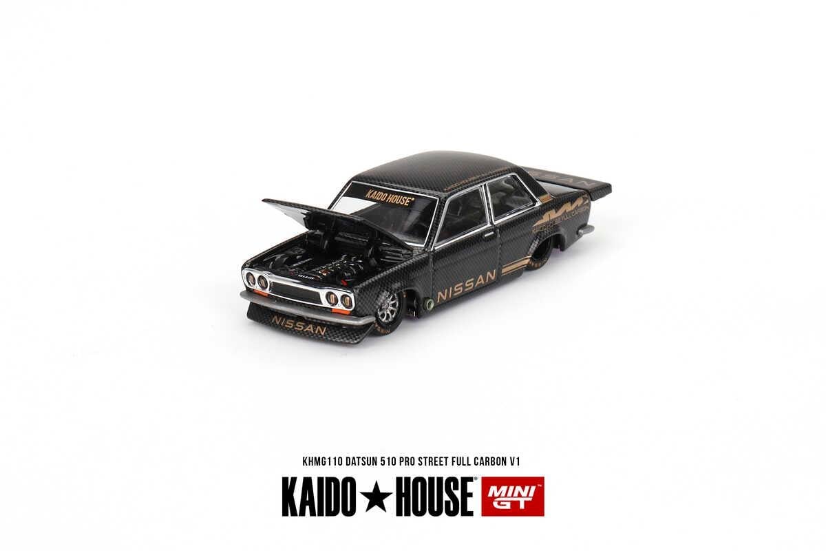 Mini GT 1/64  Datsun 510 Pro Street Full Carbon V1 KHMG110