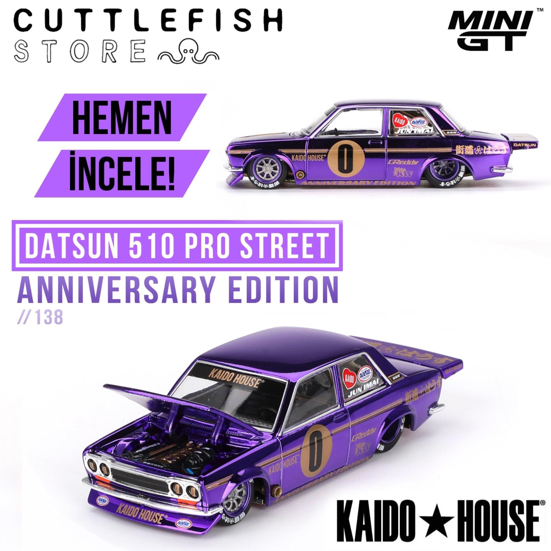 Mini GT 1/64 Kaido House Datsun 510 Pro Street Anniversary Edition KHMG138