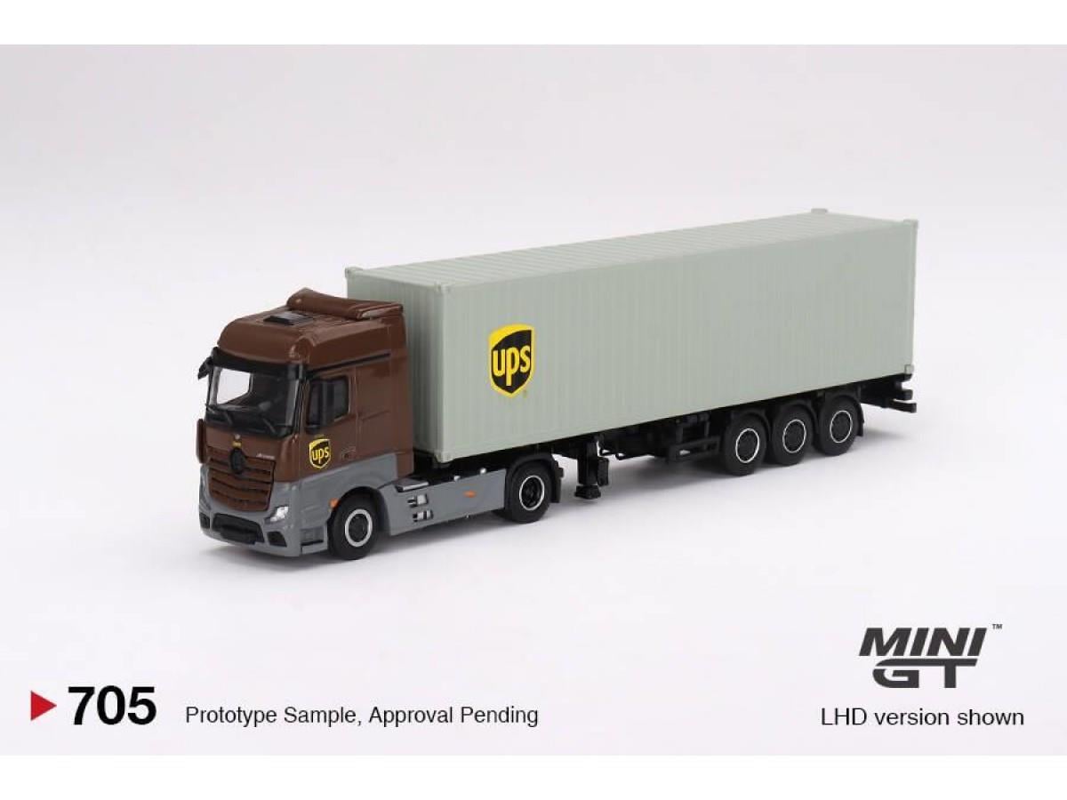 Mini Gt 1/64 Mercedes-Benz Actros w/ 40 Ft Container 