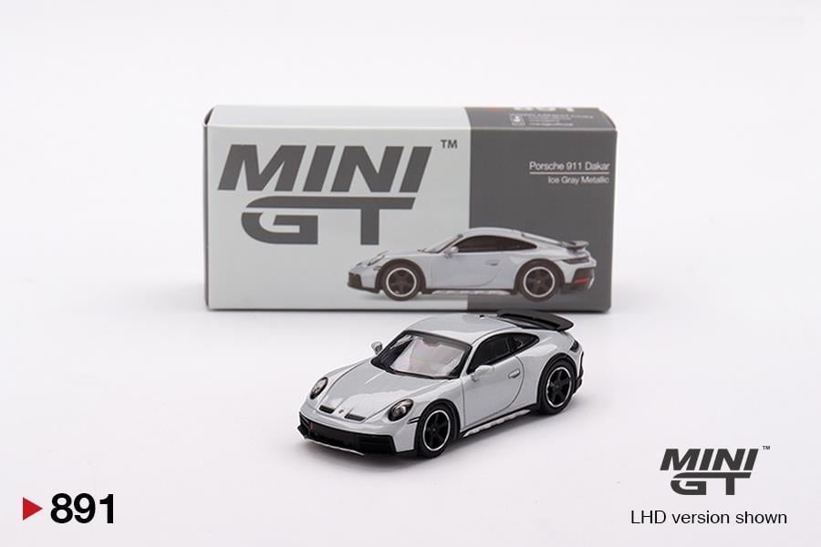 Mini GT 1/64 Porsche 911 Dakar Ice Gray Metallic - Blister Paket MGT00891-BL