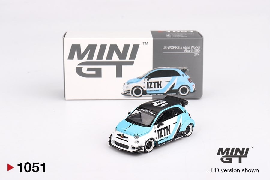 Mini GT Abarth 595 LB-WORKS x Abas Works IZTK //1051