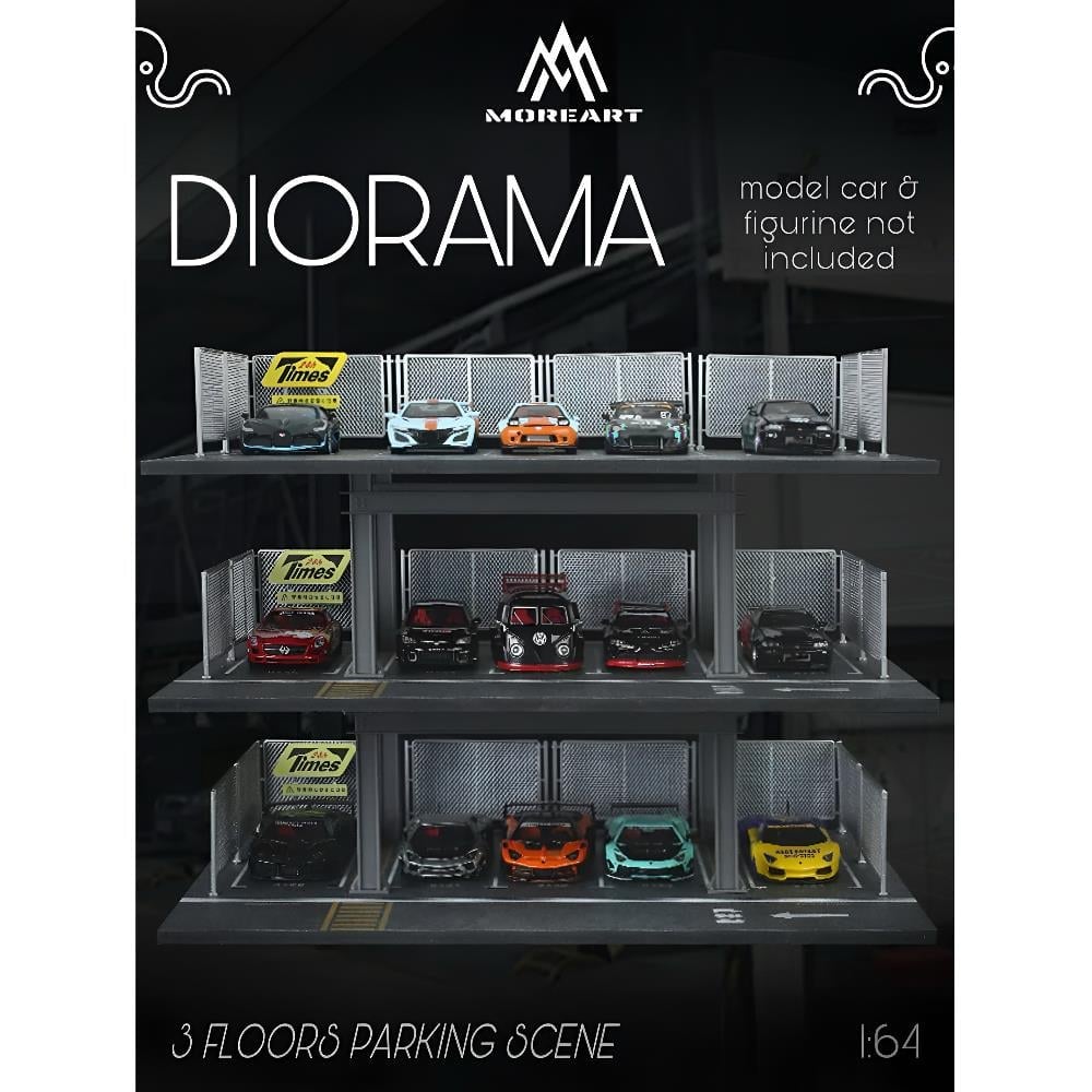 MoreArt 1:64 3 floors parking Scene diorama MO921001