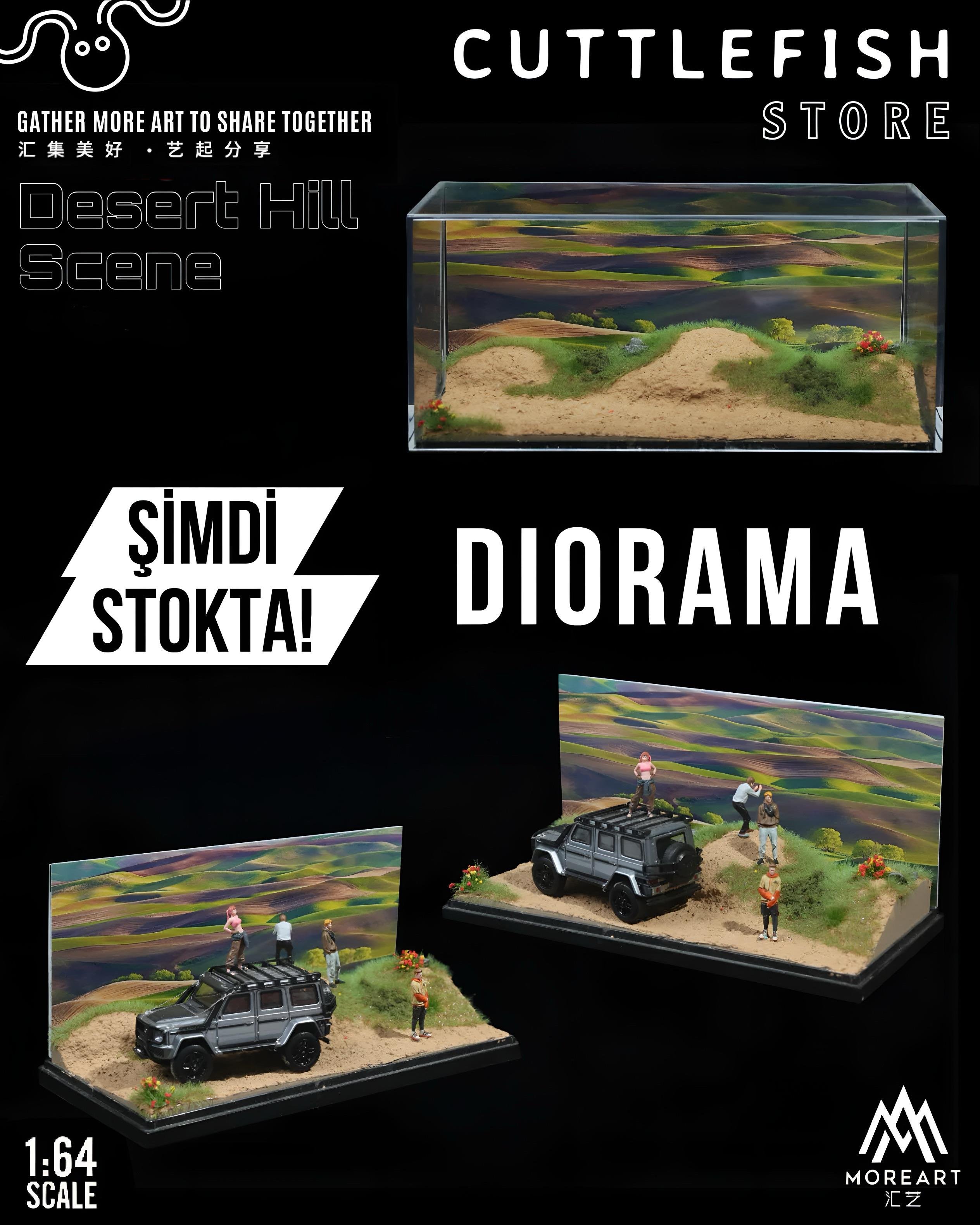 MoreArt 1:64 Desert Hill Scene