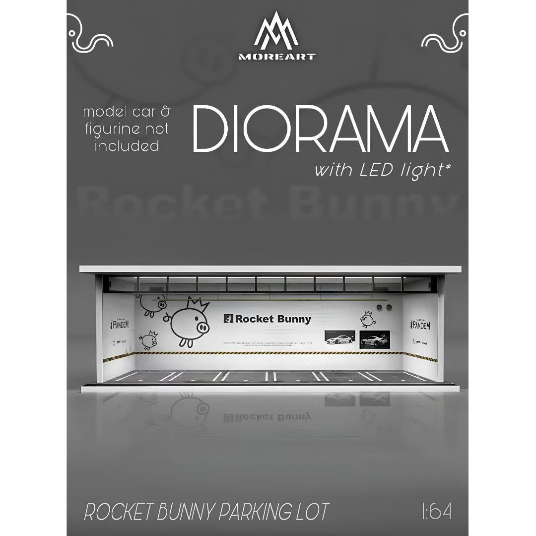 MoreArt 1:64 Diorama Parking Lot ROCKET BUNNY