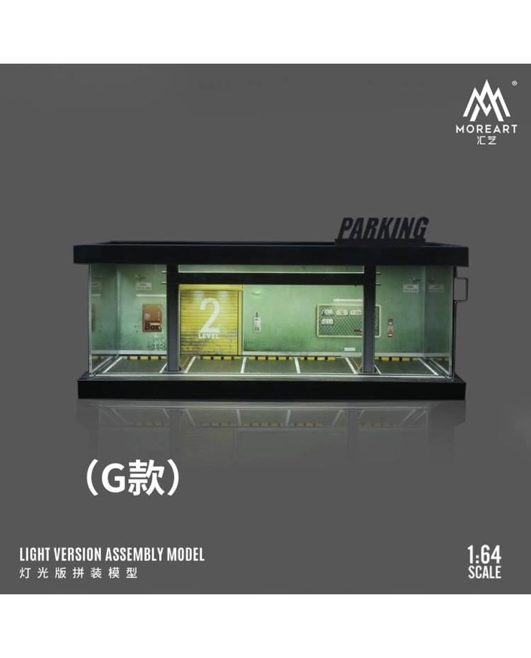 MoreArt 1:64 FOUR THEMED PARKING LOT LIGHTING SCENE MODELS MO960119