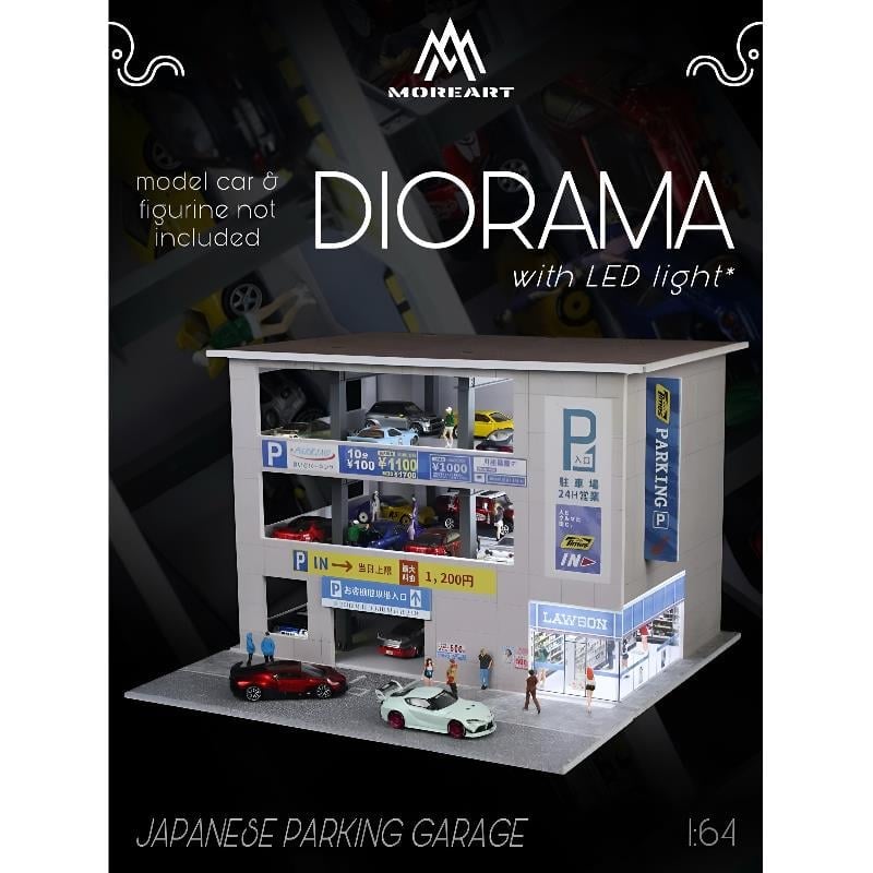 MoreArt 1:64 JAPANESE PARKING GARAGE SCENE MO936601