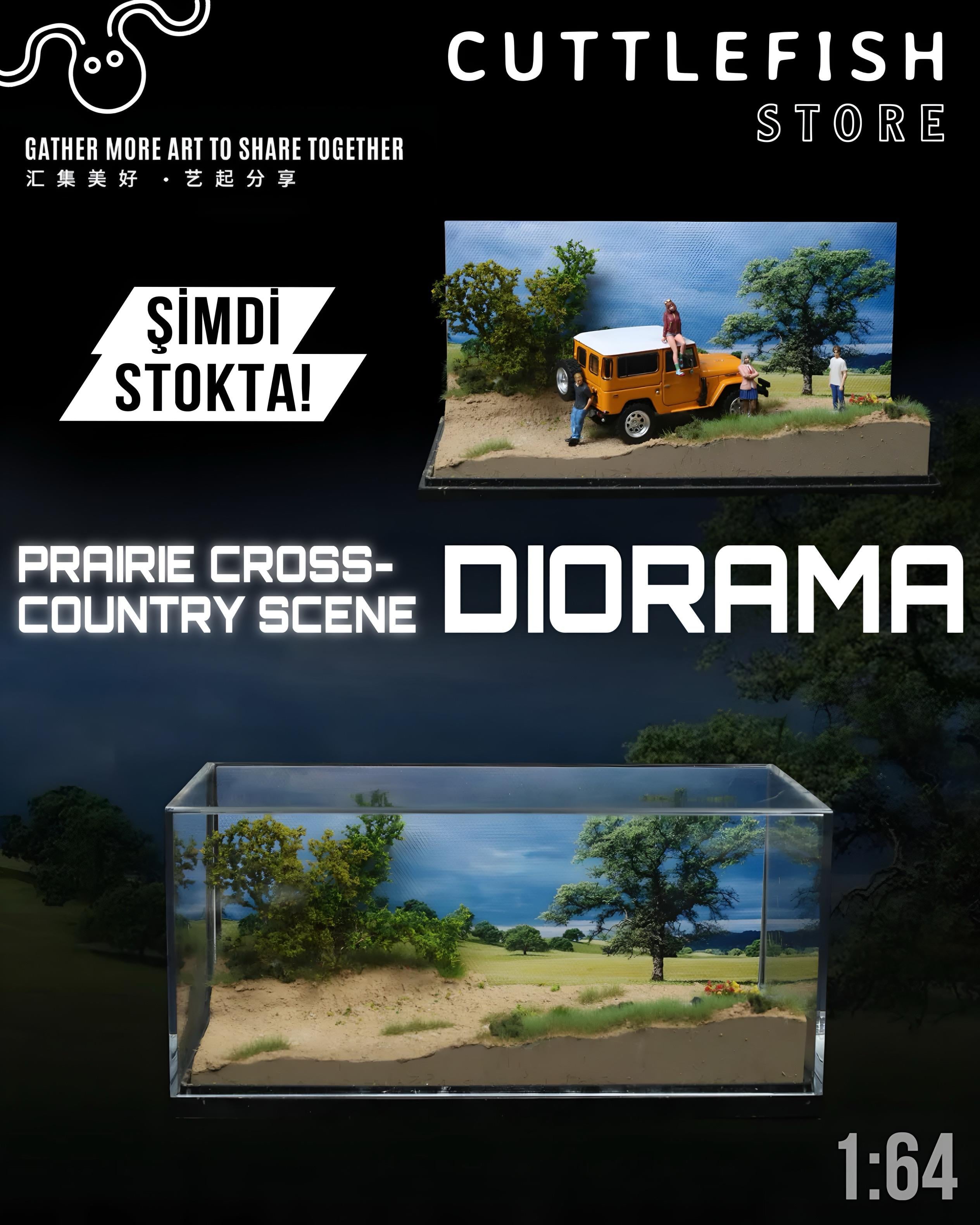 MoreArt 1:64 Prairie Cross-Country Scene Model Diorama MO901320
