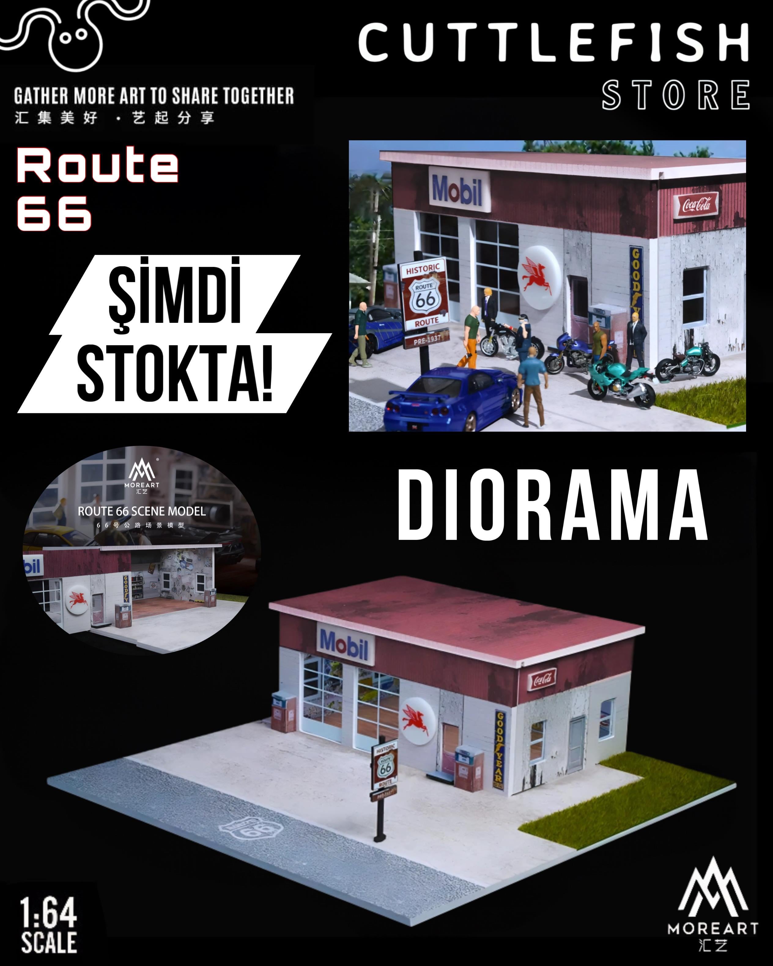 MoreArt 1:64 Route 66 Scene Model MO936405